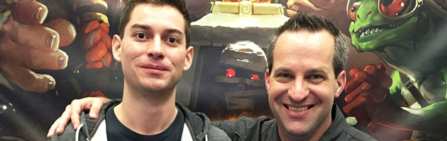 Dean Ayala et Ben Thompson lors de notre invterview à la Blizzcon 2015