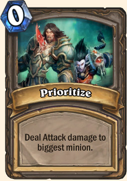 Carte Bras de fer co-op dans Hearthstone