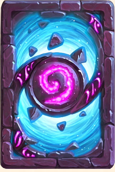 Dos de carte Hearthstone - Portail bleu