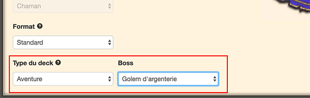 Attribuez votre deck au boss pour le voir apparaître sur la fiche du boss