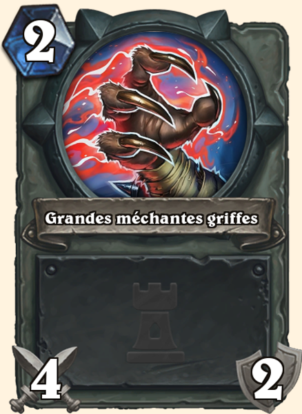 Carte Hearthstone - Grandes méchantes griffes - Grand Méchant Loup