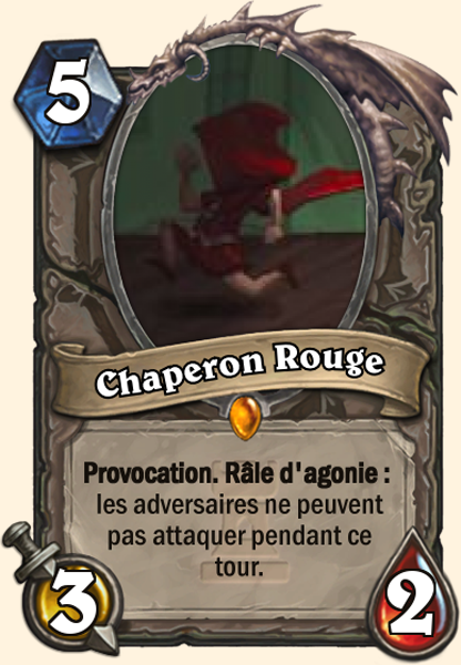 Carte Hearthstone - Chaperon Rouge - Grand Méchant Loup