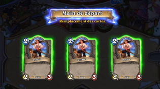 Main de départ du bras de fer