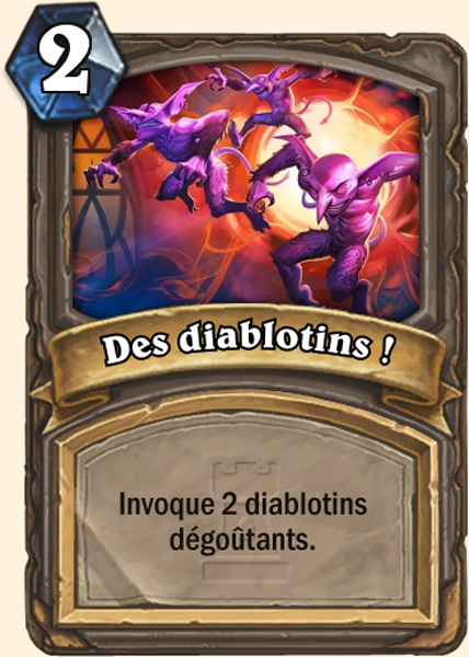 Carte Hearthstone - Des diablotins ! - Terestrian Malsabot
