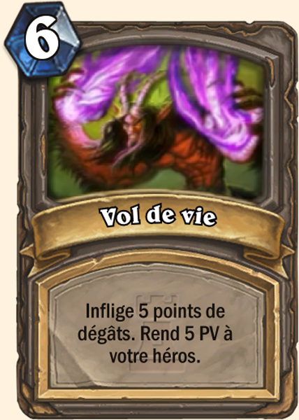 Carte Hearthstone - Vol de vie - Terestrian Malsabot