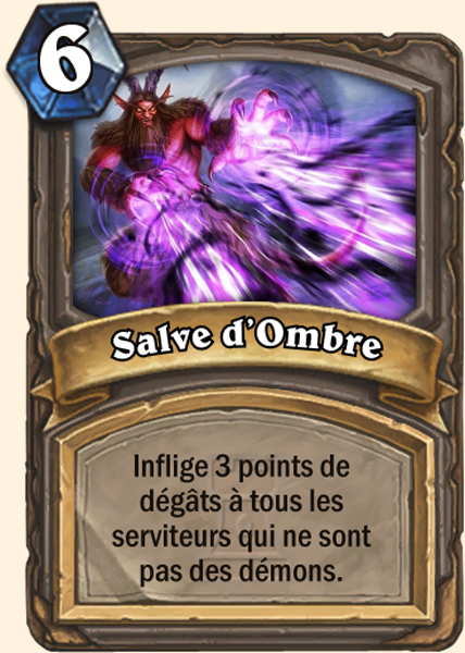 Carte Hearthstone - Salve d'Ombre - Terestrian Malsabot