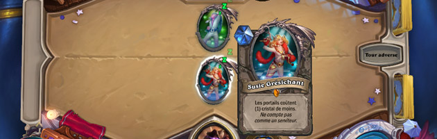 Chaque joueur commence avec un serviteur posé sur le plateau