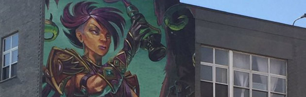 Fresque Murmures des Dieux très anciens à New-York