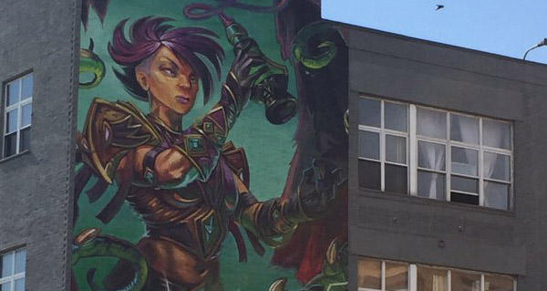 nouvelle fresque murmures des dieux tres anciens a new-york