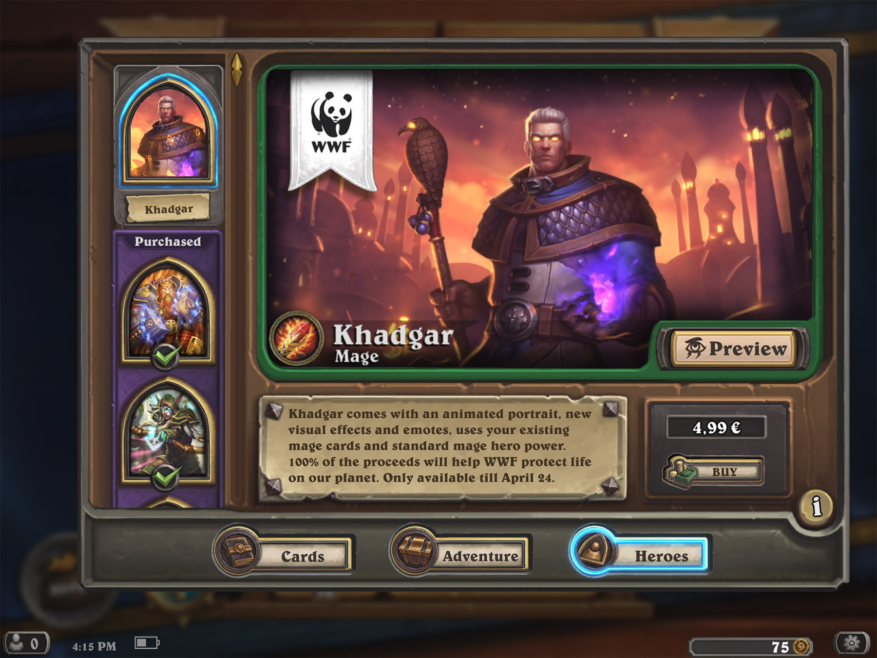 Khadgar est troisième héros disponible pour les Mages