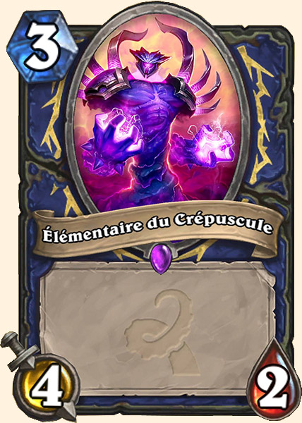 Elémentaire du Crépuscule carte Hearthstone