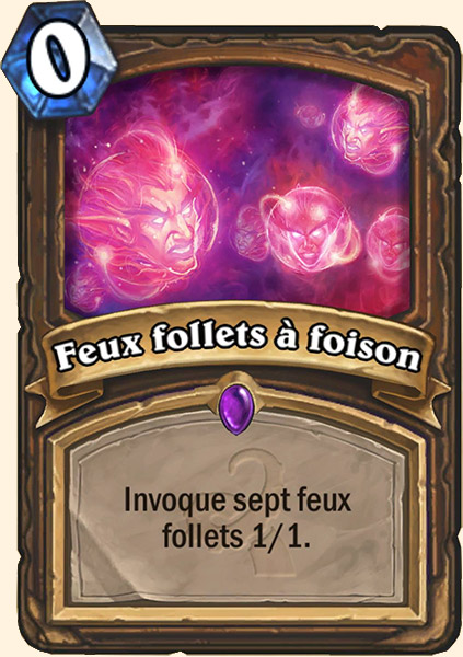Feux follets à foison carte Hearthstone