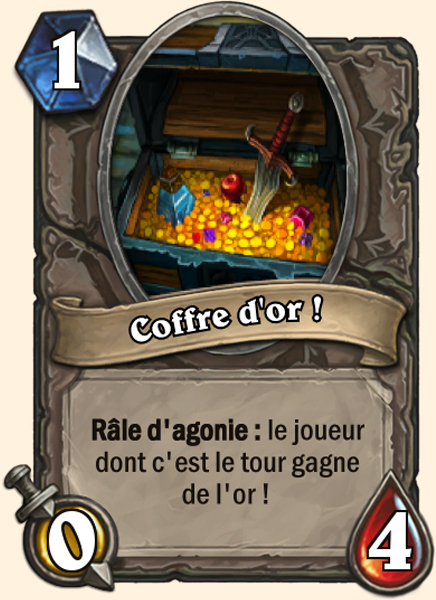  Coffre d'or ! carte Bras de fer Hearthstone