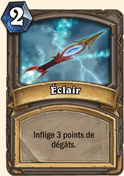  Éclair carte Bras de fer Hearthstone