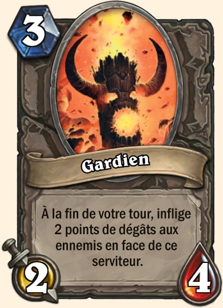  Gardien carte Bras de fer Hearthstone