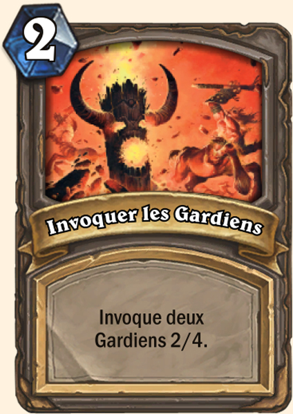  Invoquer les Gardiens carte Bras de fer Hearthstone