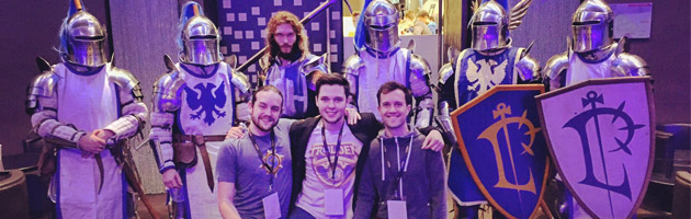 Zecharia, Trolden et Mamytwink entourés par les soldats de Lordaeron