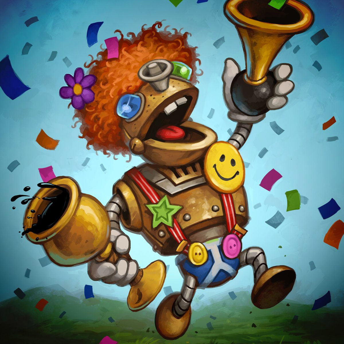 Ennuy-o-tron avec un gobelet à la main !