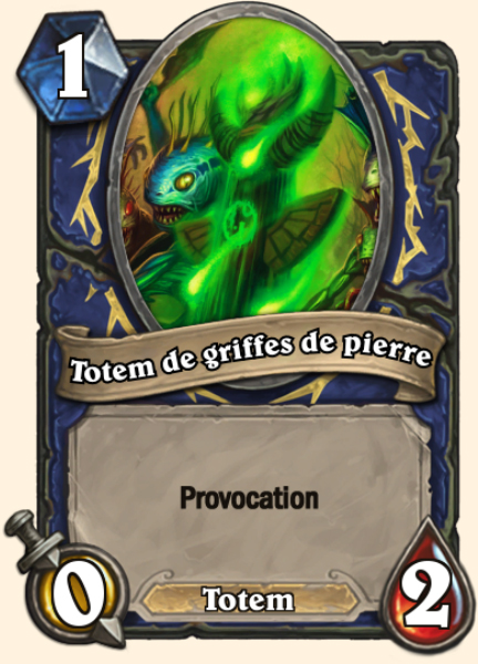 Totem de griffes de pierre carte Hearthstone