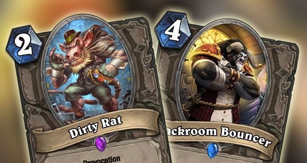 gadgetzan : la carte dirty rat et backroom bouncer revelees