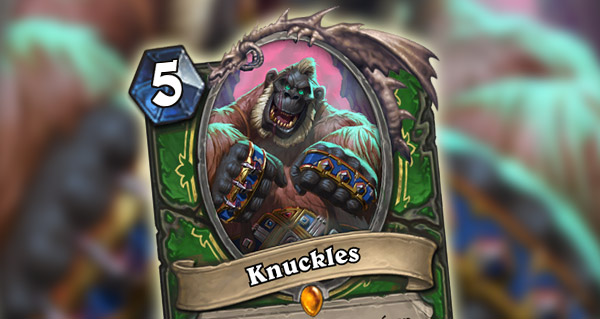 gadgetzan : knuckles la nouvelle carte legendaire pour chasseur