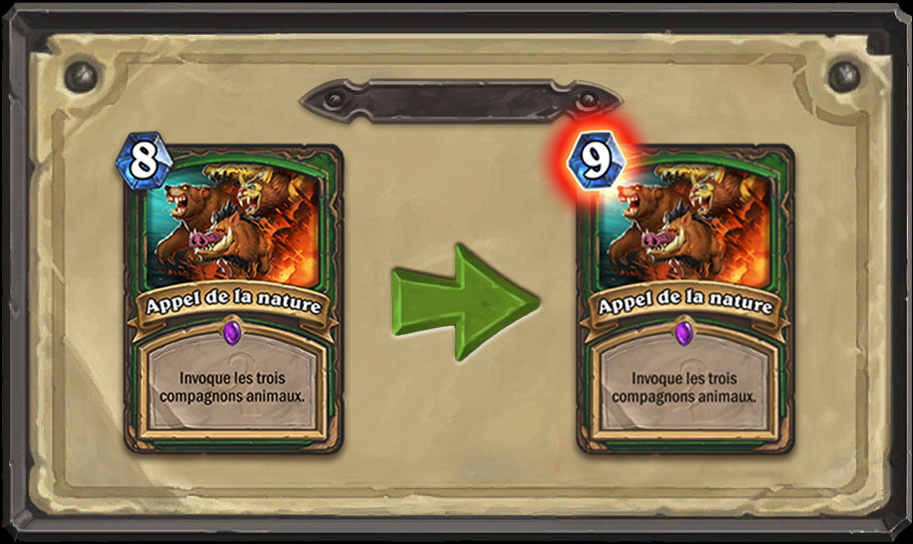 Modification carte Hearthstone Appel de la nature