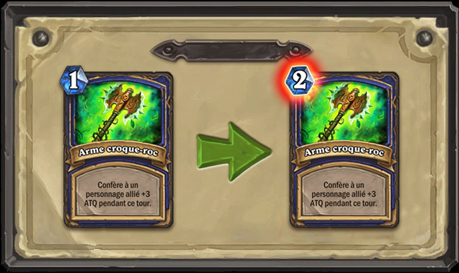 Modification carte Hearthstone Arme croque-roc
