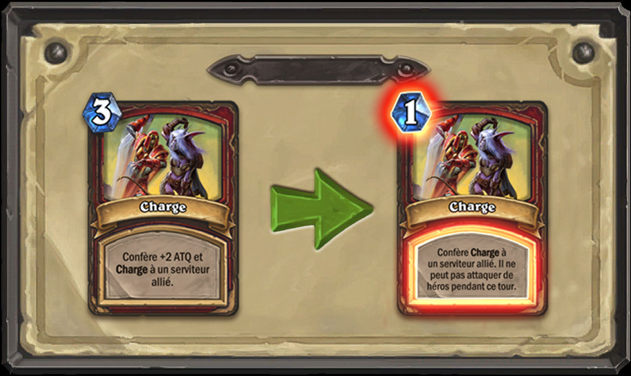 Modification carte Hearthstone Charge