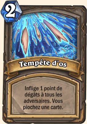 Carte Hearthstone Tempête d'os