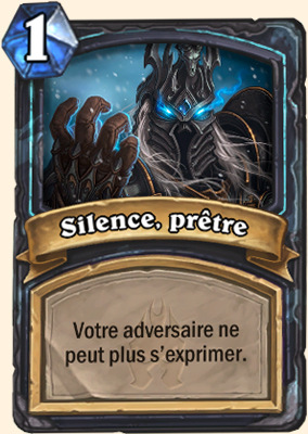 Carte Hearthstone Silence, prêtre