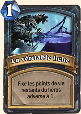 Carte Hearthstone La véritable liche