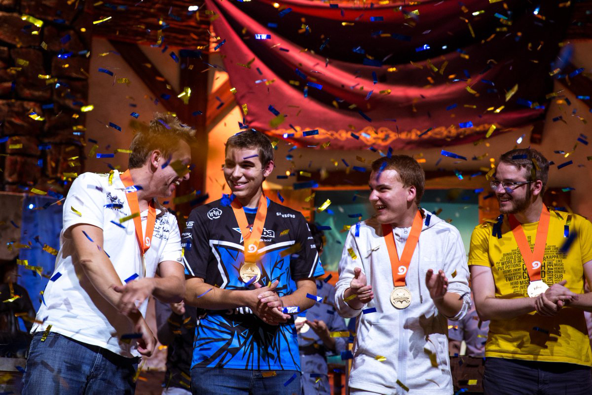 L'équipe de la République tchèque lors de leur victoire