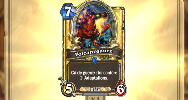 la carte un'goro volcanosaure disponible des minuit
