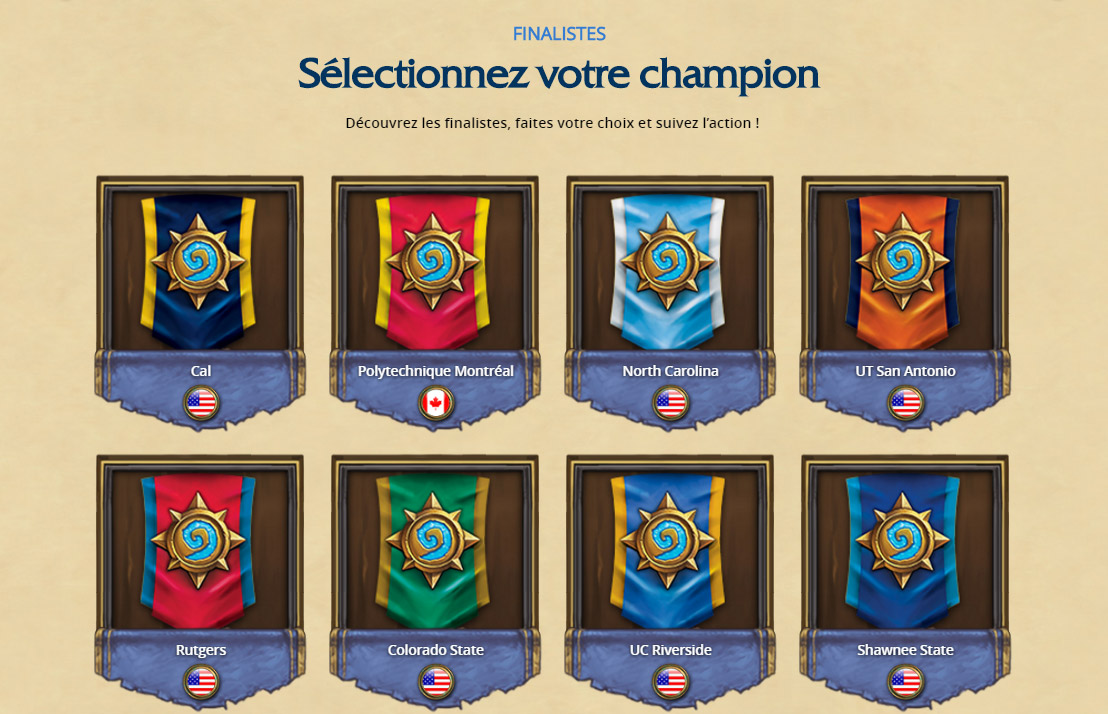 Votez pour votre champion de la finale étudiante nationale