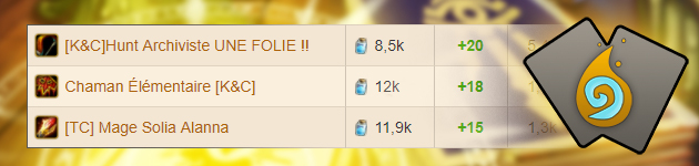 Liste des decks Kobolds et Catacombes