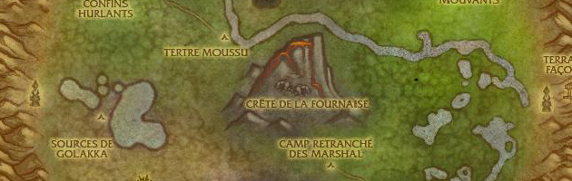 La carte du Cratère d