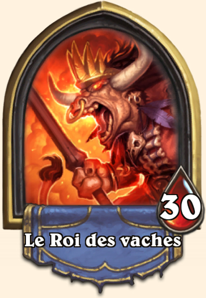  Le Roi des vaches héros Bras de fer Hearthstone