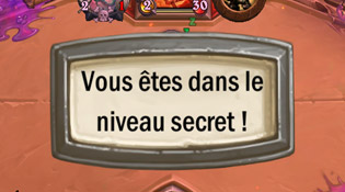 Vous êtes transportés dans le niveau secret