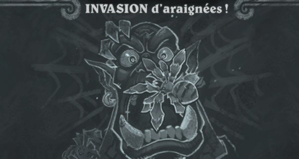 bras de fer hebdomadaire : invasion d'araignees