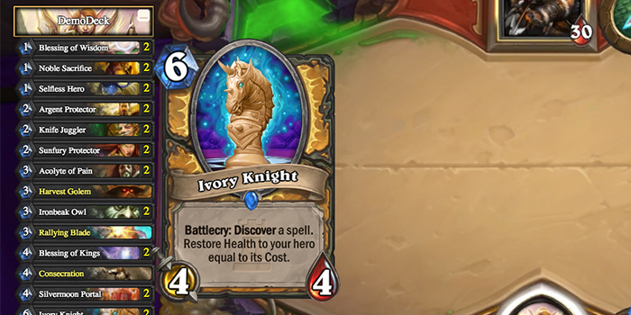 L'overlay vous permet de consulter les decks et les cartes d'un live Hearthstone