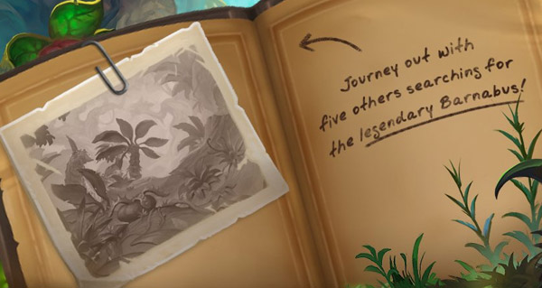 un'goro : blizzard teaserait-il une future legendaire intitulee barnabus ?