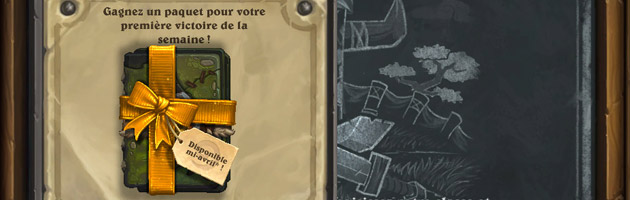 Le bras de fer de cette semaine et sa récompense, un paquet de cartes Un