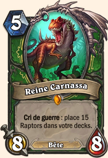 Carte Reine Carnassa Hearthstone
