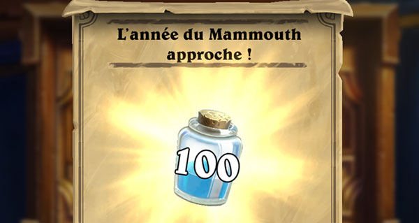 annee du mammouth : 100 poussieres offertes aujourd'hui !