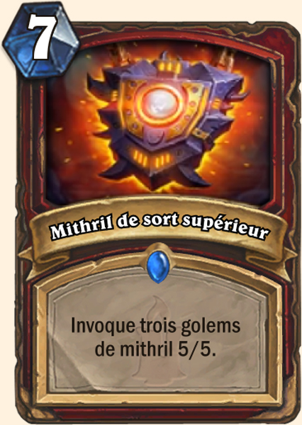 Carte Hearthstone - Mithril de sort supérieur