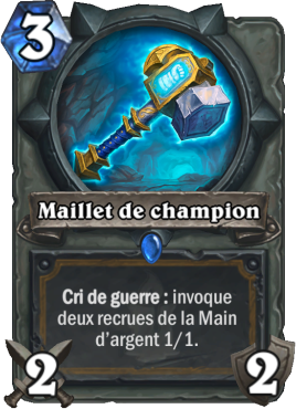 Carte Hearthstone - Maillet de champion