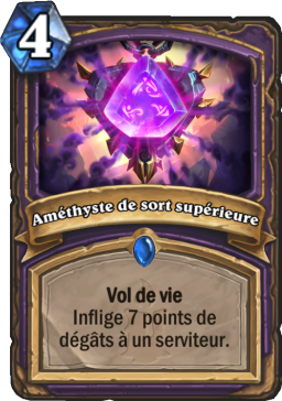 Carte Hearthstone - Améthyste de sort supérieure