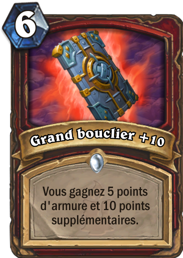 Carte Hearthstone - Grand bouclier
