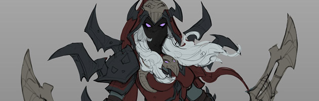 Concept Chevalier de la mort Valeera l