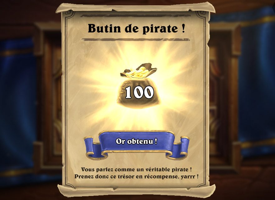 Récupérez votre butin de pirate en vous connectant